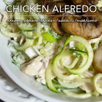 Creamy Chicken Alfredo with Zoodles – Dr. Westman’s No Sugar No Starch Diet Meal Plans