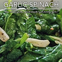 Garlic Spinach – Naturally Low Carb and Gluten Free