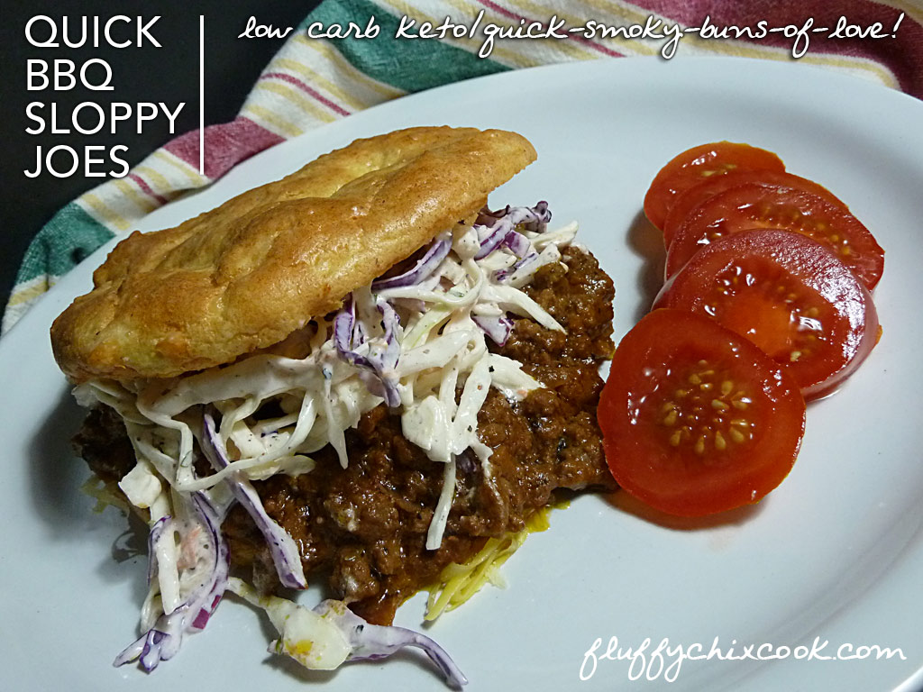 Quick BBQ Sloppy Joes – Low Carb|Gluten Free