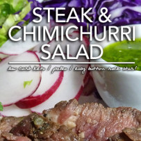 Steak & Chimichurri Salad – Easy Button Low Carb Recipes