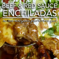 Beef Enchiladas in Red Sauce – Low Carb Keto & Grain Free | Gluten Free