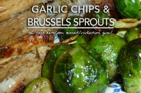 Pan Roasted Brussels Sprouts with Garlic Chips – Induction & Page 4 Friendly