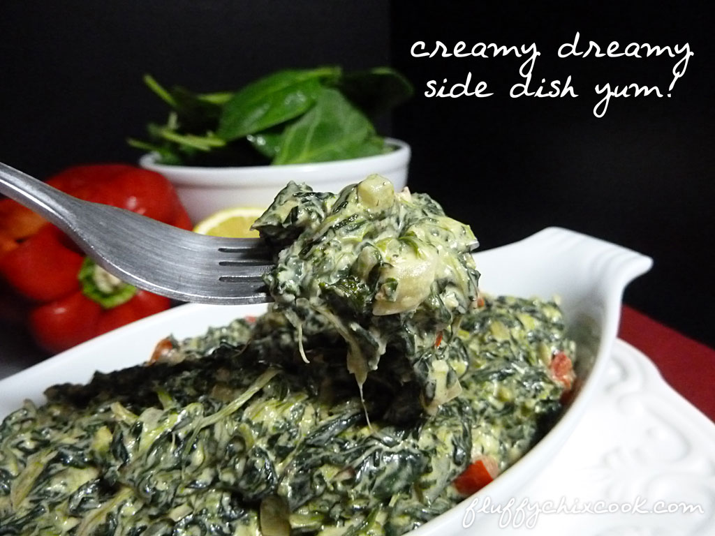 Jalapeno Creamed Spinach from Fluffy Chix Cook