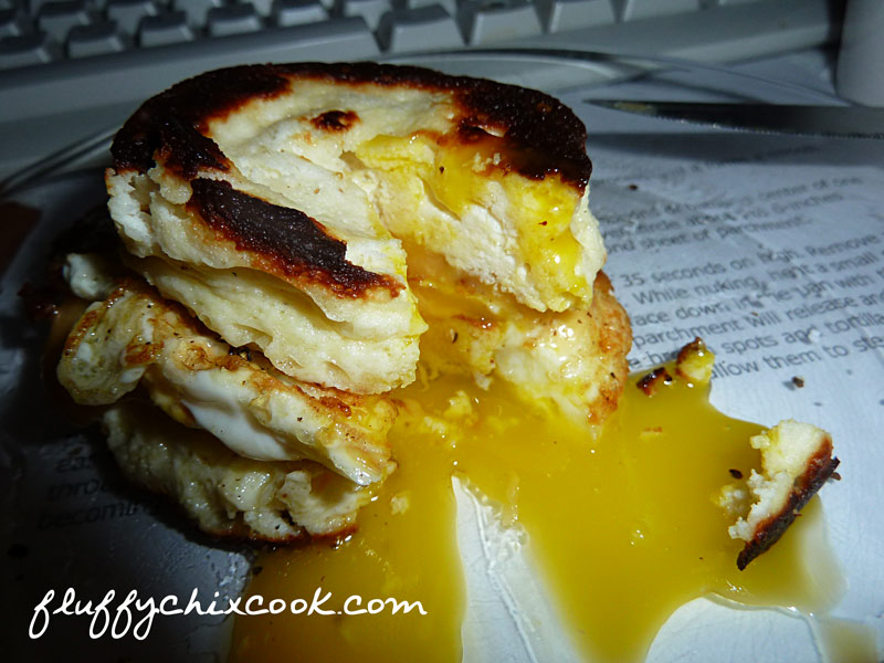 Egg Fast Breakfast Biscuit With Runny Yolk