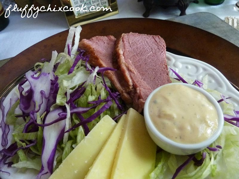 Low Carb Reuben Salad Plate