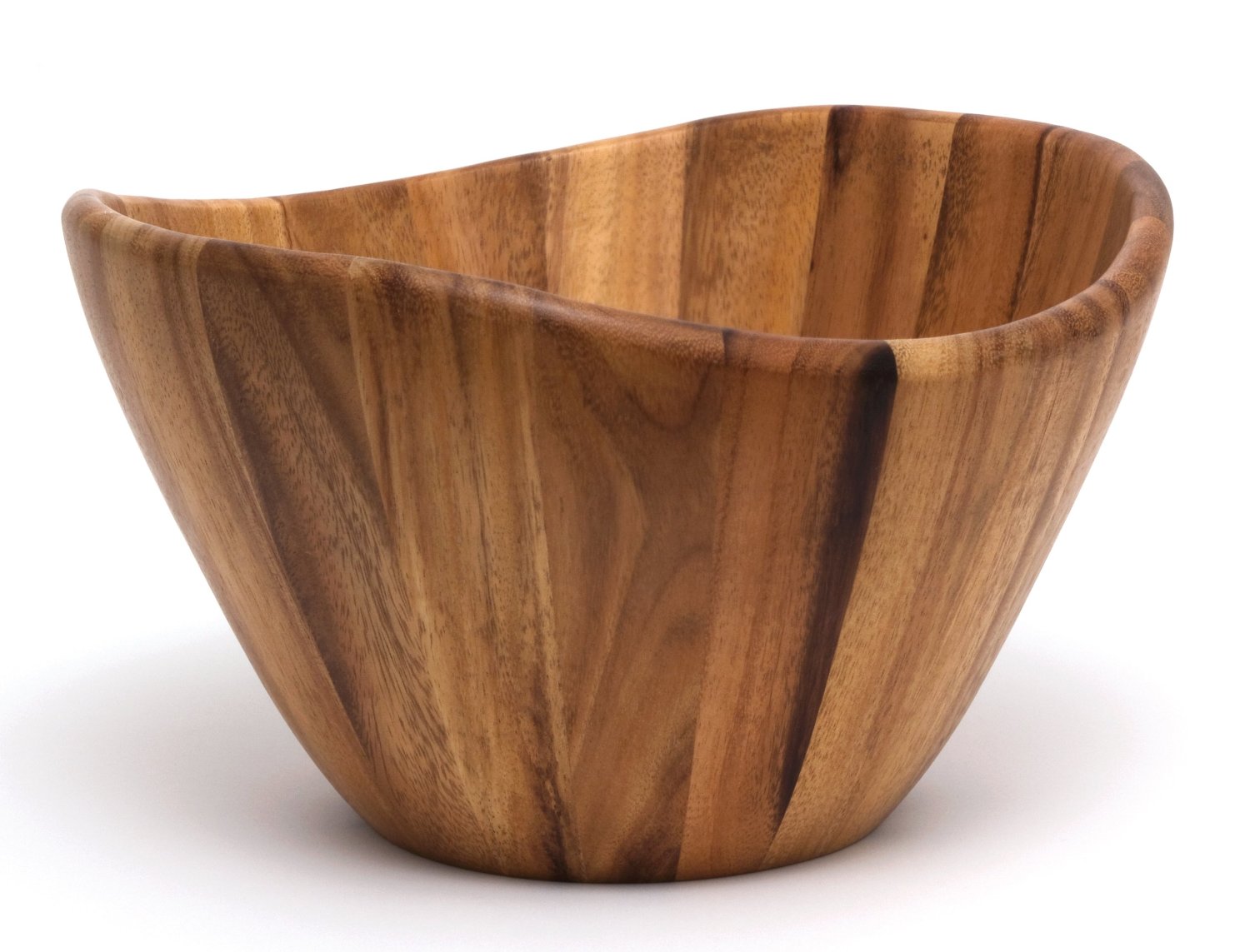 Extra Large (12x8 inch) Acacia Wood Salad Bowl