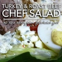 Low Carb Turkey and Roast Beef Chef Salad