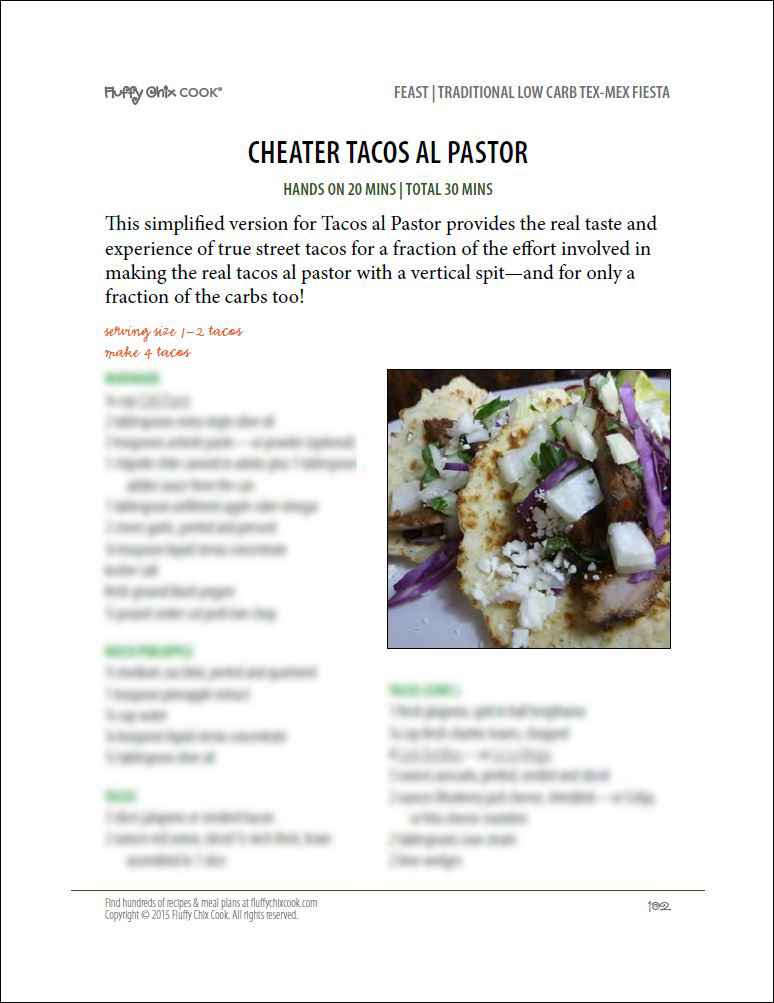 Feast May Low Carb Tacos al Pastor