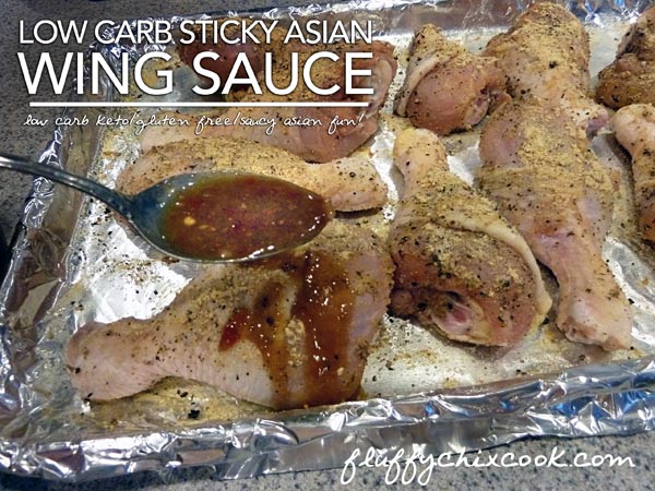Spreading Sticky Asian Wing Sauce