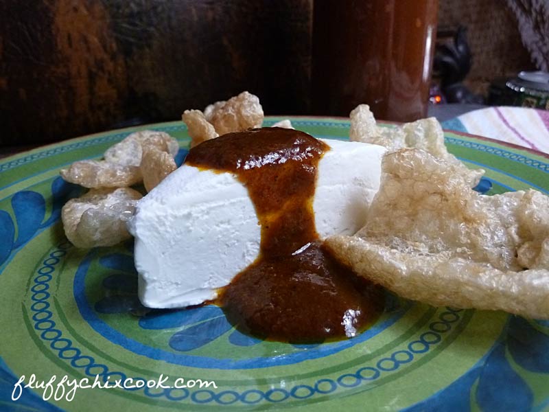 Low Carb Texas Barbecue Sauce on Cream Cheese