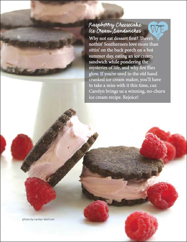 Low Carb Raspberry Cheesecake Ice Cream Sandwiches from Carolyn Ketchum