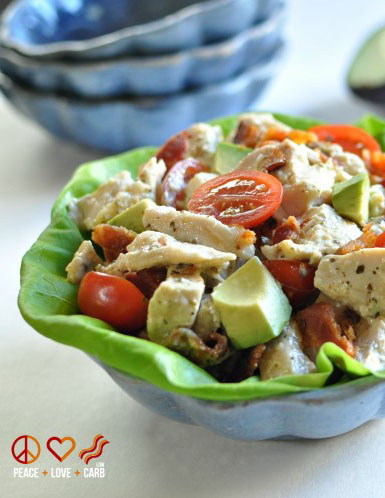 BLTA Salad by Peace Love and Low Carb