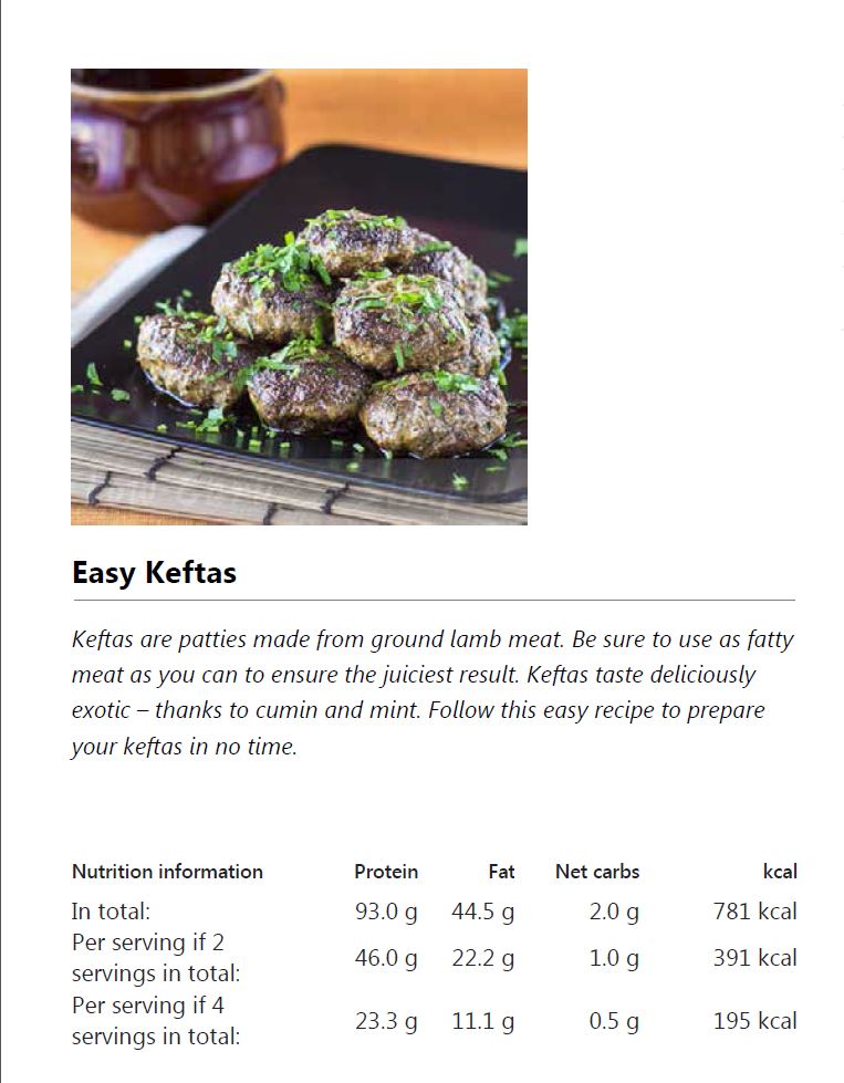 Page 80 Low Carb So Simple Cookbook Easy Keftas