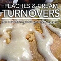 Low Carb Gluten Free Peaches and Cream Turnovers and Danish