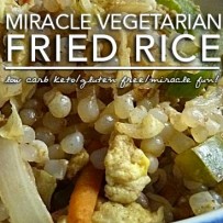 Super Quick Vegetarian Fried Rice – Low Carb and Gluten Free Miracle Rice Recipe