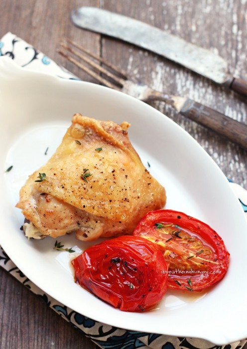 Roasted Chicken and Tomatoes by I Breathe, I'm Hungry